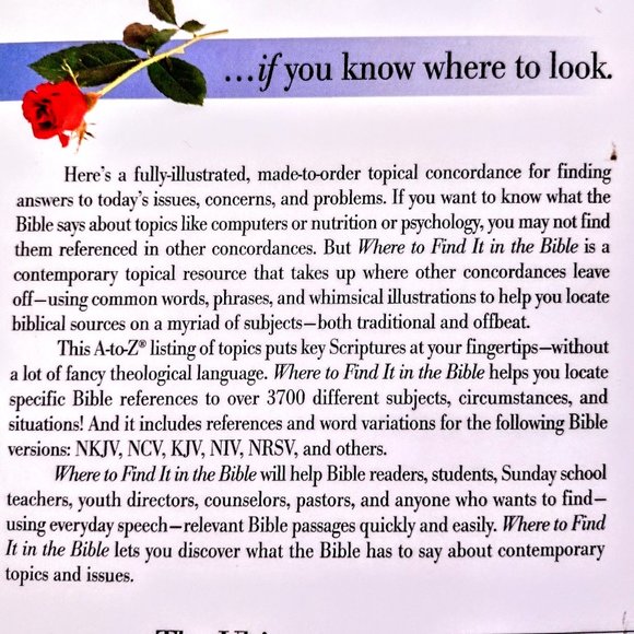Where to Find It In The BIBLE - Ultimate A to Z Resource ~ K Anderson, Excellent - Picture 8 of 10